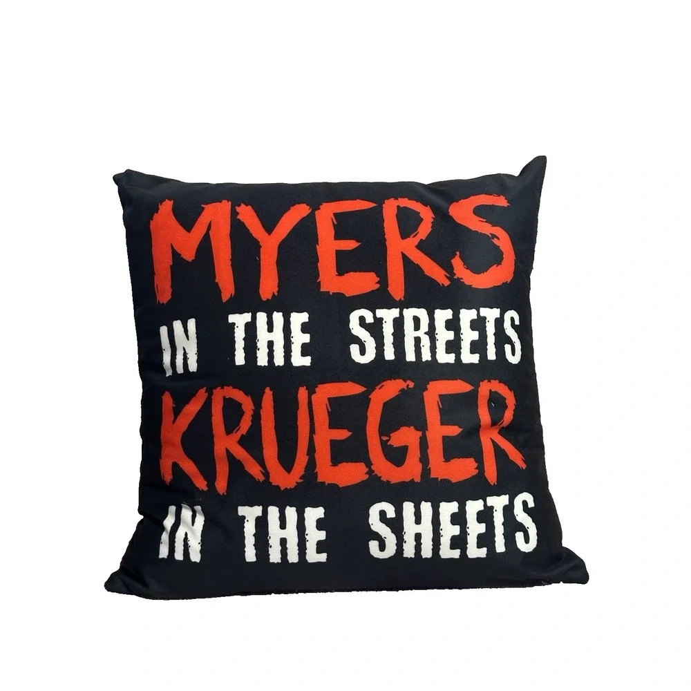 NEW novelty throw pillow 18x18 inches pillowcase & insert included horror